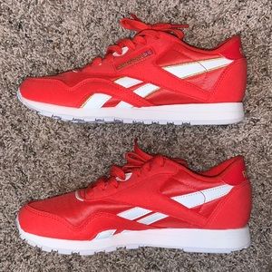Reebok red sneakers